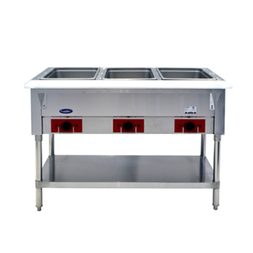 Atosa CSTEA-3C — 3 Open Well Electric Steam Tab