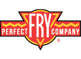 Logo of Perfect Fry Company with red and yellow design