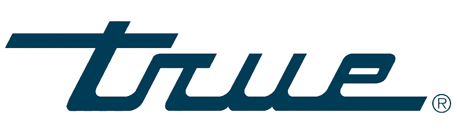 Logo of the brand True in the color bluew