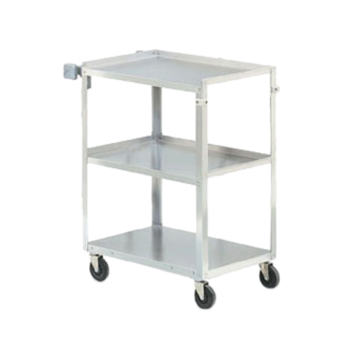 Vollrath 97121 Stainless Steel 3 Solid Shelf Utility Cart