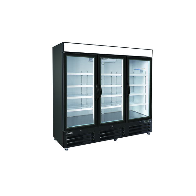 Celcold CR72GDM 3 Glass Door Reach-In Refrigerator 72"W - [R3] - Celcold - - Refrigeration | Purchase online at RYCO Kitchenworks