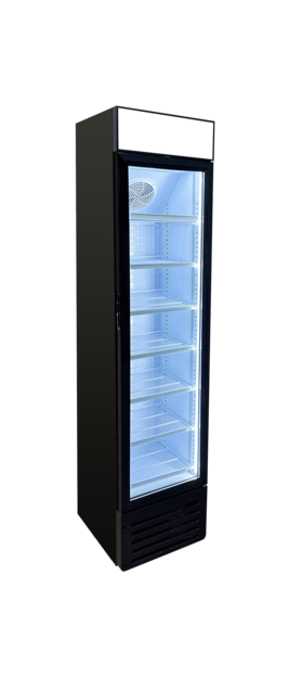 EFI C1-145GD-L 1 Glass Door Refrigerated Merchandiser Black 20"W - [R1] - EFI Sales Canada - - Refrigeration | Purchase online at RYCO Kitchenworks