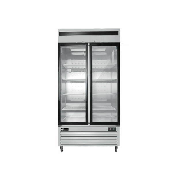 EFI C2-39GDSVC 2 Glass Door Refrigerated Merchandiser Stainless 30.5"W - [R2] - EFI Sales Canada - - Refrigeration | Purchase online at RYCO Kitchenworks