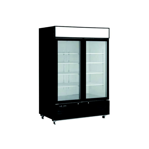 EFI C2-48GDVC 2 Glass Door Refrigerated Merchandiser Black 48"W - [R2] - EFI Sales Canada - - Refrigeration | Purchase online at RYCO Kitchenworks