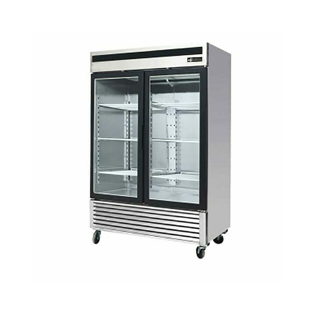 EFI C2-54GDSVC 2 Glass Door Refrigerated Merchandiser Stainless 55"W - [R2] - EFI Sales Canada - - Refrigeration | Purchase online at RYCO Kitchenworks
