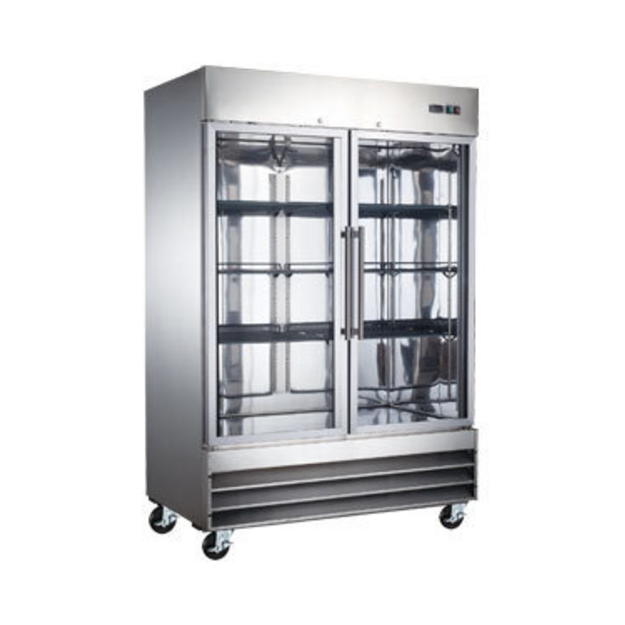 EFI C2-54GDSVCX 2 Glass Door Refrigerated Merchandiser Stainless 54"W - [R2] - EFI Sales Canada - - Refrigeration | Purchase online at RYCO Kitchenworks