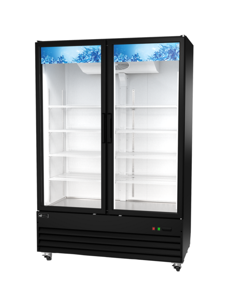 EFI C2-54GDX 2 Glass Door Refrigerated Merchandiser Black 54"W - [R2] - EFI Sales Canada - - Refrigeration | Purchase online at RYCO Kitchenworks