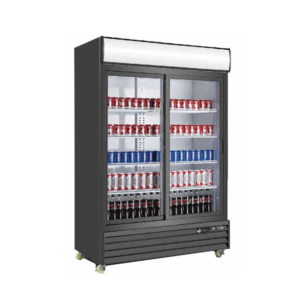 EFI C2S-52.4GD 2 Glass Door Refrigerated Merchandiser Black 53"W - [R2] - EFI Sales Canada - - Refrigeration | Purchase online at RYCO Kitchenworks