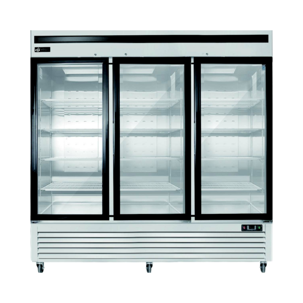 EFI C3-82GDSVC 3 Glass Door Refrigerated Merchandiser Stainless 82"W - [R3] - EFI Sales Canada - - Refrigeration | Purchase online at RYCO Kitchenworks