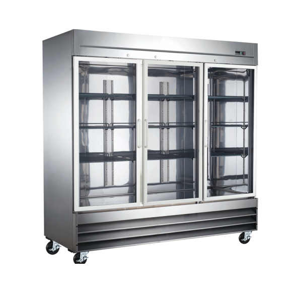 EFI C3-82GDSVCX 3 Glass Door Refrigerated Merchandiser Stainless VCX 82"W - [R3] - EFI Sales Canada - - Refrigeration | Purchase online at RYCO Kitchenworks