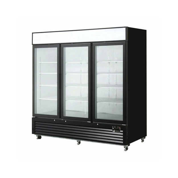 EFI C3-82GDVC 3 Glass Door Refrigerated Merchandiser Black 82"W - [R3] - EFI Sales Canada - - Refrigeration | Purchase online at RYCO Kitchenworks