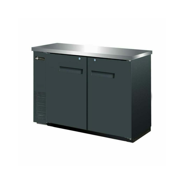 EFI CBBDR2-48CC Back Bar Cooler, 2 Solid Door 49"W Black - [BB1] - EFI Sales Canada - - Refrigeration | Purchase online at RYCO Kitchenworks