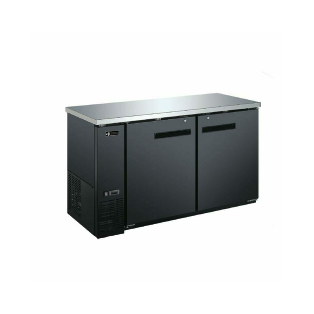 EFI CBBDR2-60CC Back Bar Cooler, 2 Solid Door 61"W Black - [BB1] - EFI Sales Canada - - Refrigeration | Purchase online at RYCO Kitchenworks