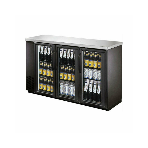 EFI CBBGD3-72CC Back Bar Cooler, 3 Glass Door 73"W Black - [BB1] - EFI Sales Canada - - Refrigeration | Purchase online at RYCO Kitchenworks