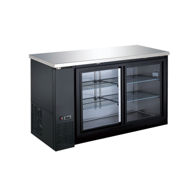 EFI CBBGDS2-60CC Back Bar Cooler, 2 Glass Sliding Door 61"W Black - [BB1] - EFI Sales Canada - - Refrigeration | Purchase online at RYCO Kitchenworks