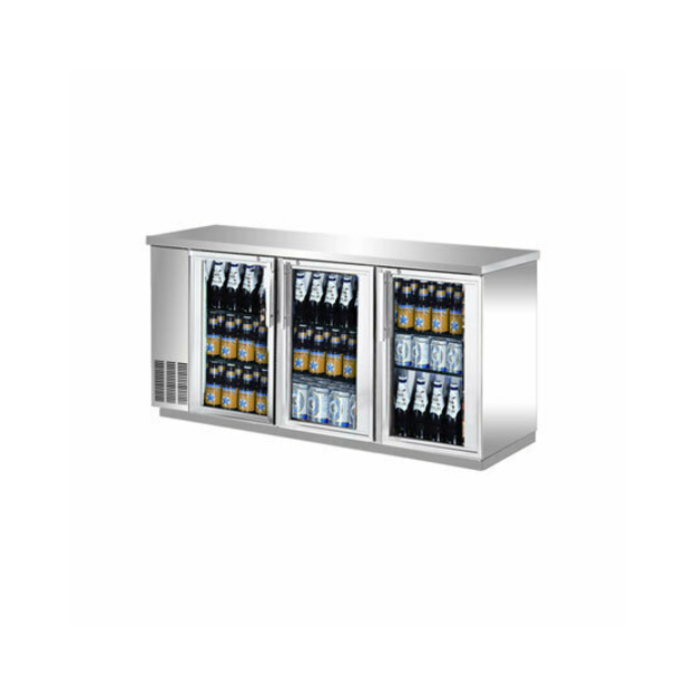 EFI CBBSGD3-72CC Back Bar Cooler, 3 Glass Door 73"W Stainless Steel - [BB1] - EFI Sales Canada - - Refrigeration | Purchase online at RYCO Kitchenworks