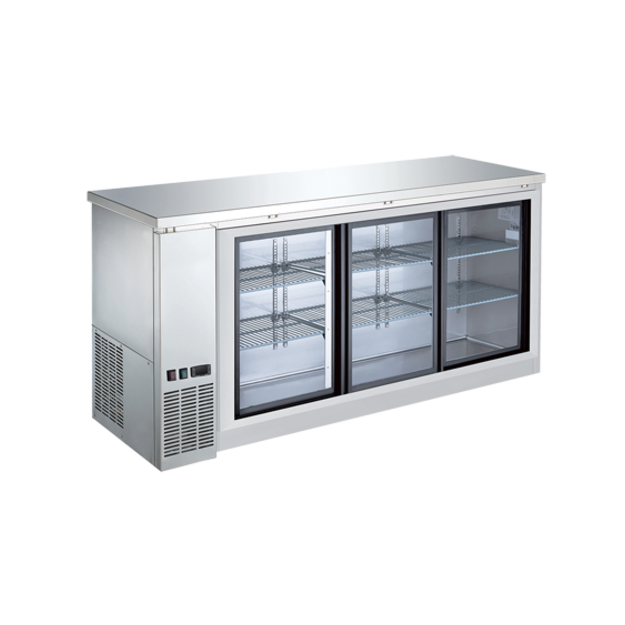 EFI CBBSGDS3-72CC Back Bar Cooler, 3 Glass Sliding Door 73"W Stainless Steel - [BB1] - EFI Sales Canada - - Refrigeration | Purchase online at RYCO Kitchenworks