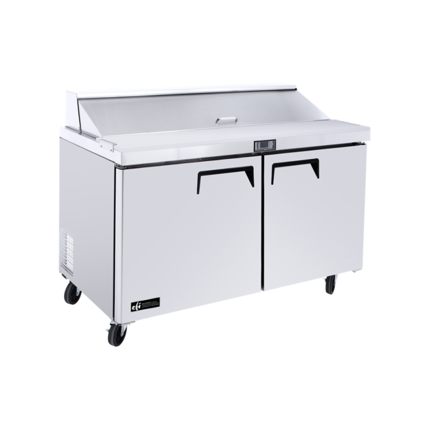 EFI CSDR2-48VC 2 Solid Door Sandwich Prep Refrigerator 48"W - [U2] - EFI Sales Canada - - Refrigeration | Purchase online at RYCO Kitchenworks