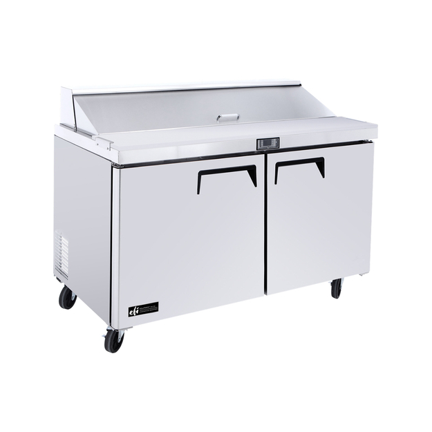 EFI CSDR2-60VC 2 Solid Door Sandwich Prep Refrigerator 60"W - [U2] - EFI Sales Canada - - Refrigeration | Purchase online at RYCO Kitchenworks