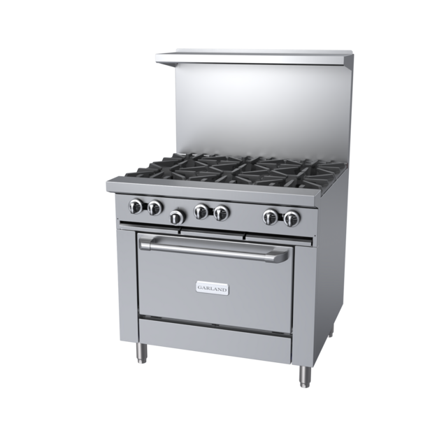 GARLAND, RANGE, GAS, NG, G36-6R-NG - Garland Canada - - Restaurant Range | Purchase online at RYCO Kitchenworks