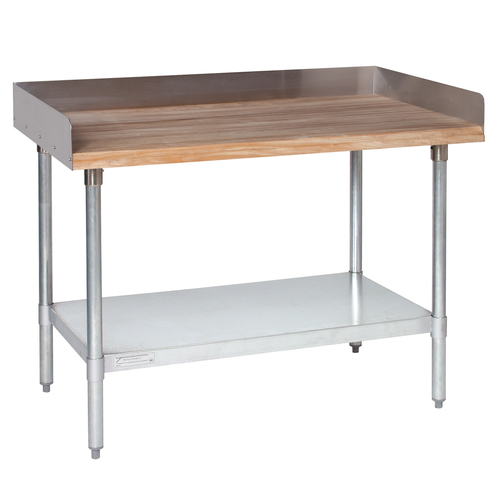 Tarrison TA-HT4S3072G-KIT Work Table, Bakers Top 4" Backsplash, S/S Legs 30"D x 72"W - [TT3] - Tarrison - - Work Table | Purchase online at RYCO Kitchenworks