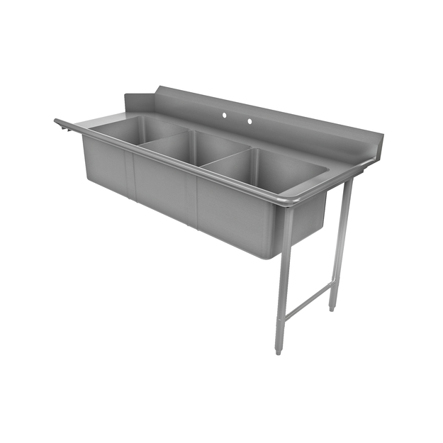 Tarrison TA-SPDT372R-KIT Soiled Dishtable, 3-Comp. Sink Right 72"W - [SK1] - Tarrison - - Soiled Dishtable | Purchase online at RYCO Kitchenworks