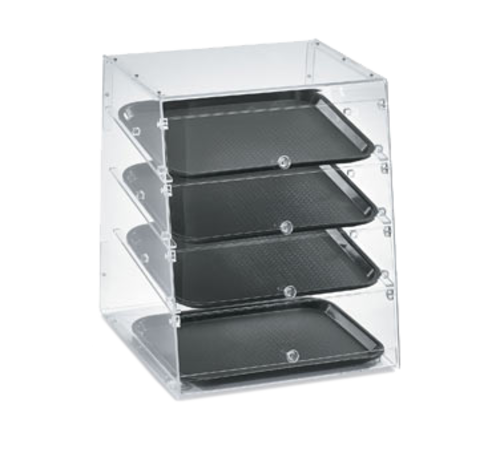 Vollrath KDC1418-4F-06 Knock Down Acrylic Bakery Display Case 4-Tier